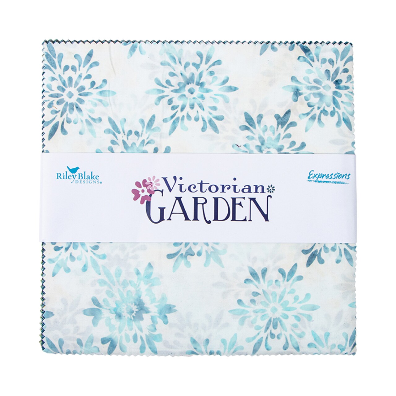 Expressions Batiks 10" Square Pack (Layer Cake / 10" Stacker) in Victorian Garden A by Riley Blake Designs for Riley Blake (10-23105A-42)